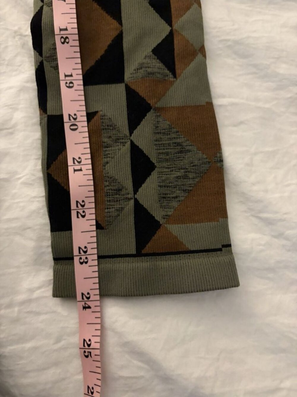 FP Movement Women’s Green Base Layer Geometric Print Leggings Size XS/S - Picture 5 of 6